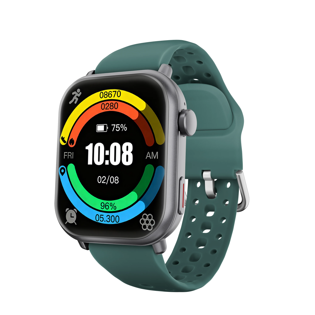 NEW Sport Smartwatch for Android&IOS Bluetooth Call Voice Assistant 1000mAh Large Battery Music Control Men Women Christmas Gift Vue Silicone Green outdoor sport watch