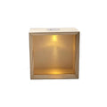 Decorative Wooden Shadow Box Frame Transparent Soft Light Wood DIY Nightlight Acrylic Panels Handmade Unfinished Wooden Box Vue Khaki