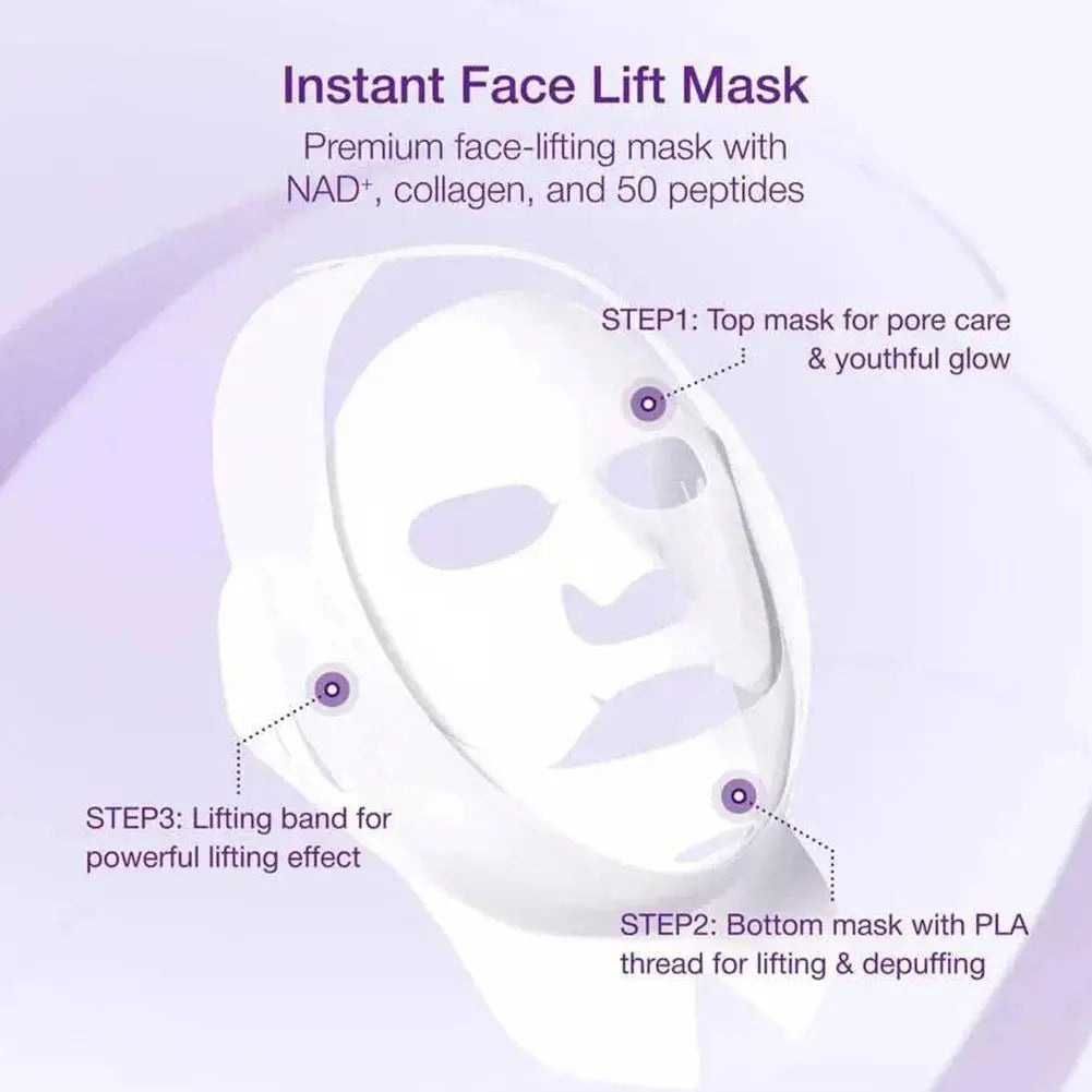 No.9 NAD+ BIO Lifting-sil Full Face Mask Numbuzin Enhanced Entire Face Elasticity Brand Mask Reduce Wrinkle Collagen Firm Mask Vue