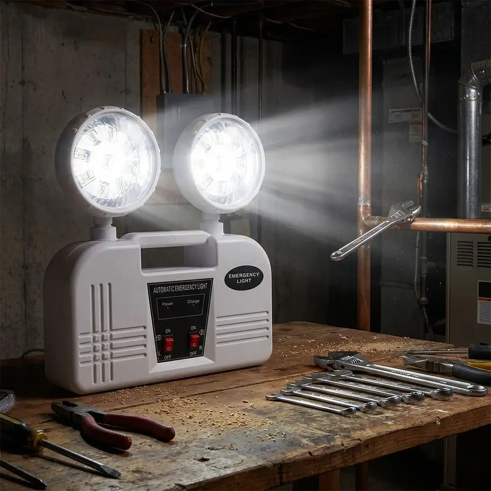 LED Double Head Emergency Exit Light IP30 Emergency LED Emergency Evacuation Lamp Double Head Wall Lamp Vue