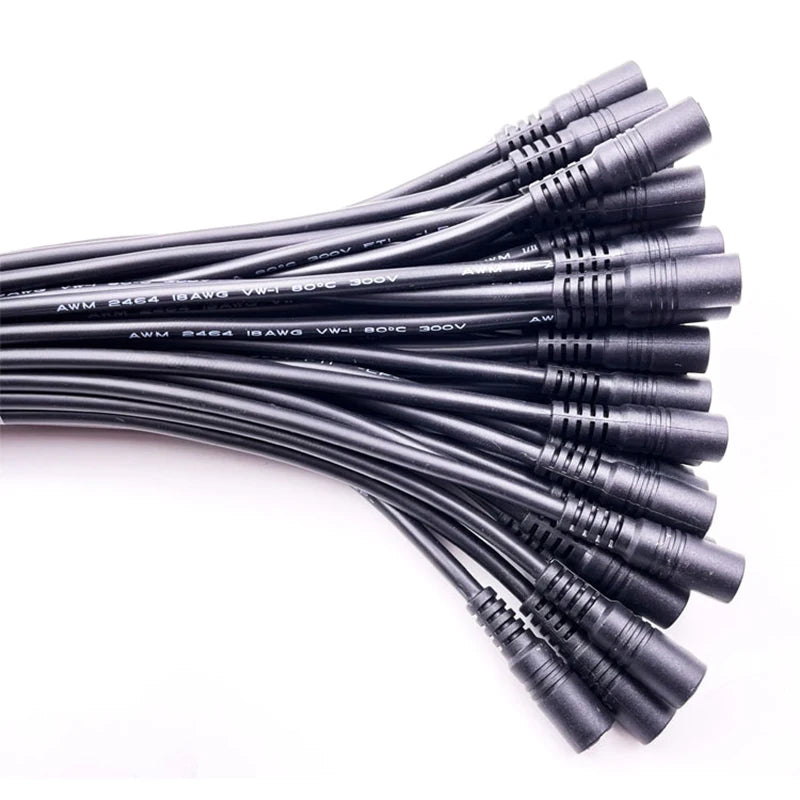 10pcs 5.5x2.1 Plug DC male or Female Cable Wire Connector For 3528 5050 LED Strip Light Vue