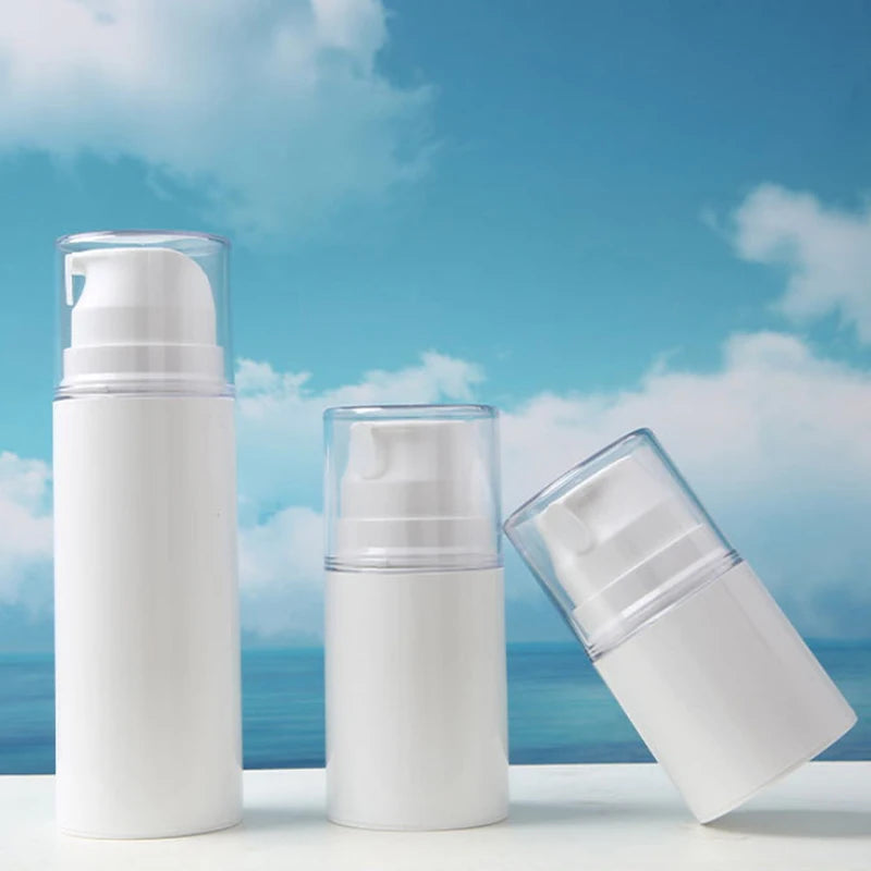 1Pcs 30/50/100ml Portable Travel Empty Airless Pump Jar Cream Dispenser Refillable Leak Proof Cosmetic Bottle Storage Container Vue