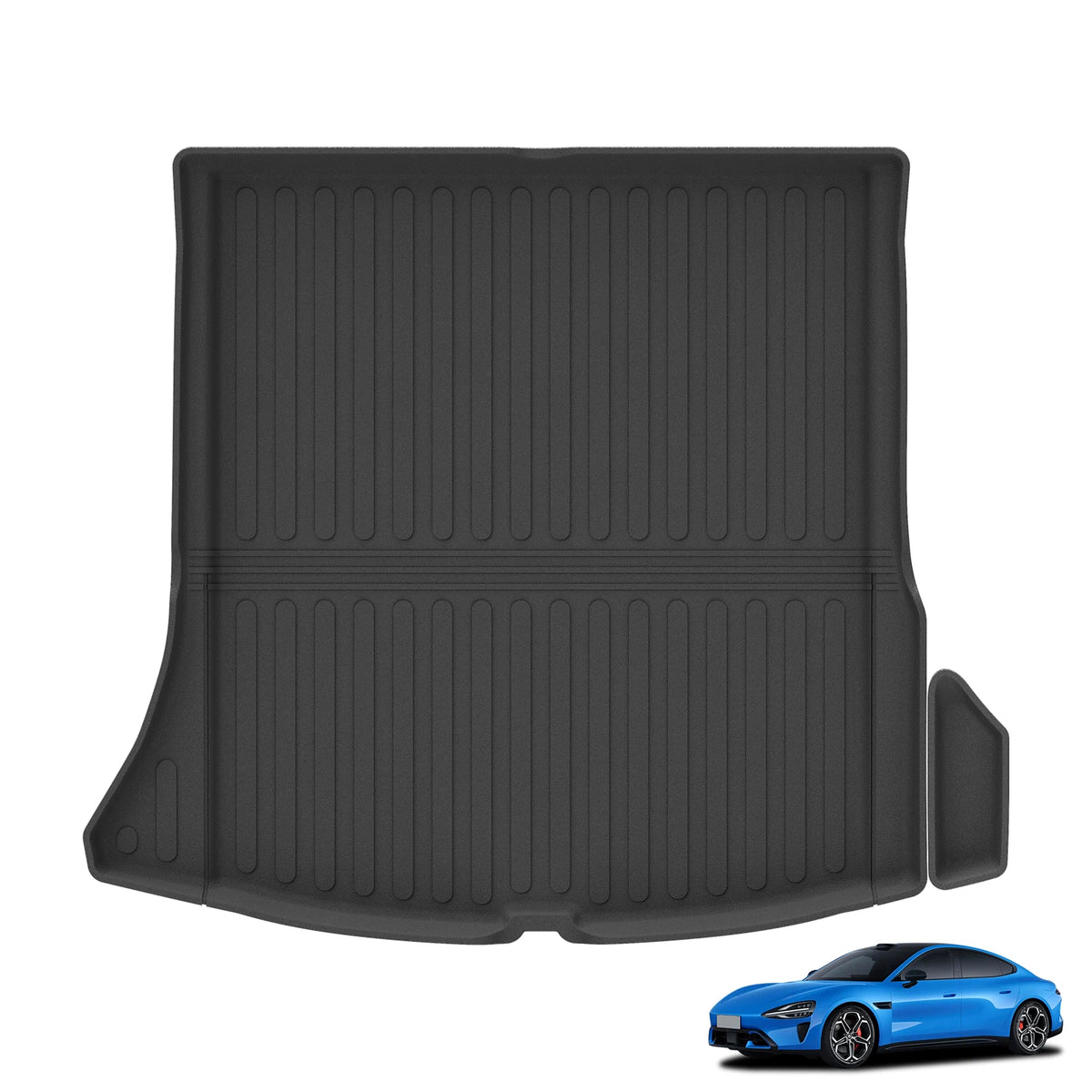 Smabee Left Drive for Xiaomi SU7 2024-2025 Car Floor Mats Cargo Liner Trunk Pad TPE 3D Foot Mat Waterproof Interior Accessories Vue SU7 Trunk 1P