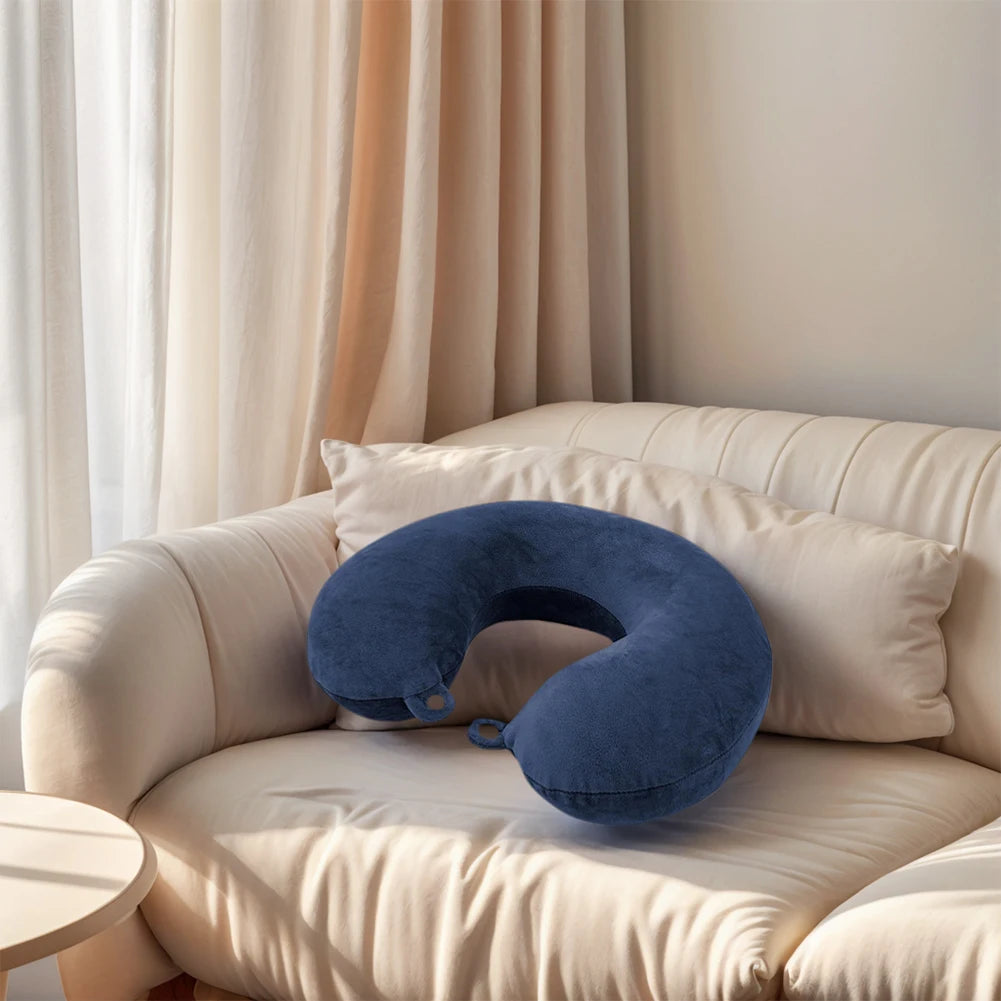 2-Pack U-Shaped Travel Neck Pillow Covers | Soft Replacement Travel Pillow Cover Vue