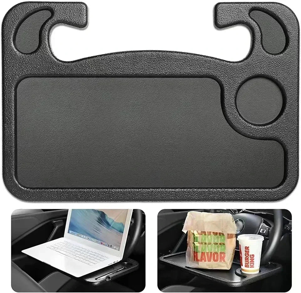 Portable Universal Drinks Holder With Multifunctional Table Desk Notebook Eat Work Cart Drink Coffee Holder Car Steering Wheel Vue