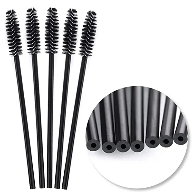 50/1000pcs Disposable Eyelash Brushes Eyelashes Extension Tools Eyebrow Brush Mascara Wands Applicator Spoolers Makeup Tools Vue