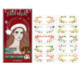 Christmas Face Stickers - Festive Sparkly Temporary Tattoos, Fun Effortless Holiday Makeup for Festive Christmas Look Vue Beige other