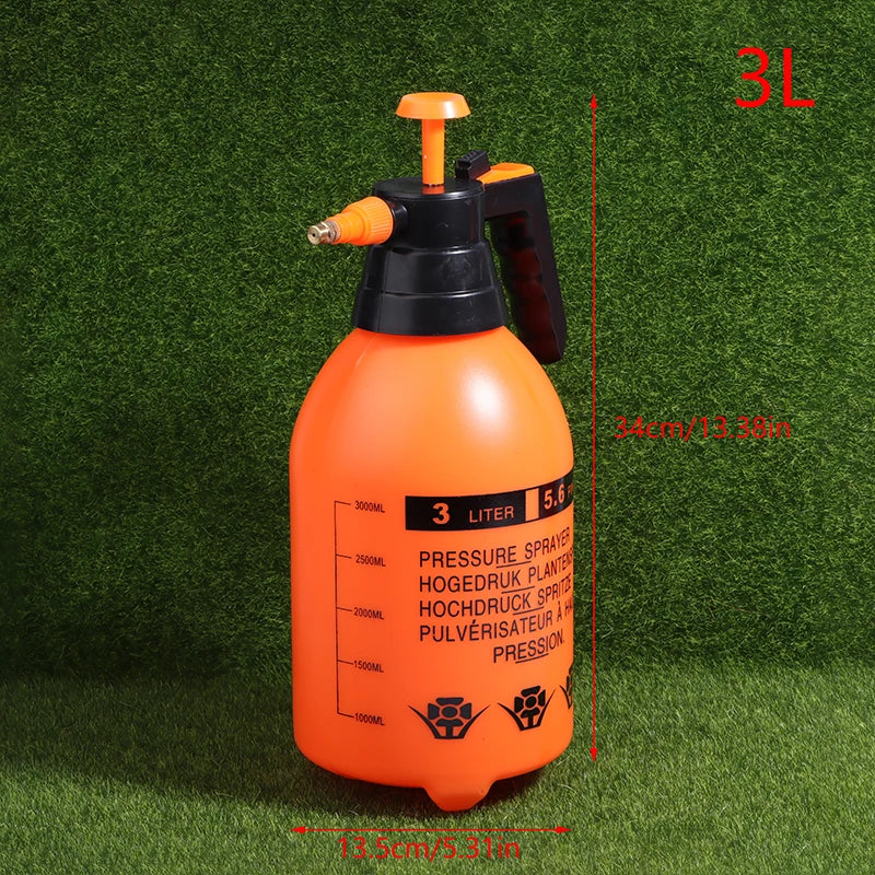 3/2L Handheld Pressure Sprayer Pump Spray Bottle Weed Killer Watering Can for Lawn Garden Plant Care Household Cleaning Vue A2