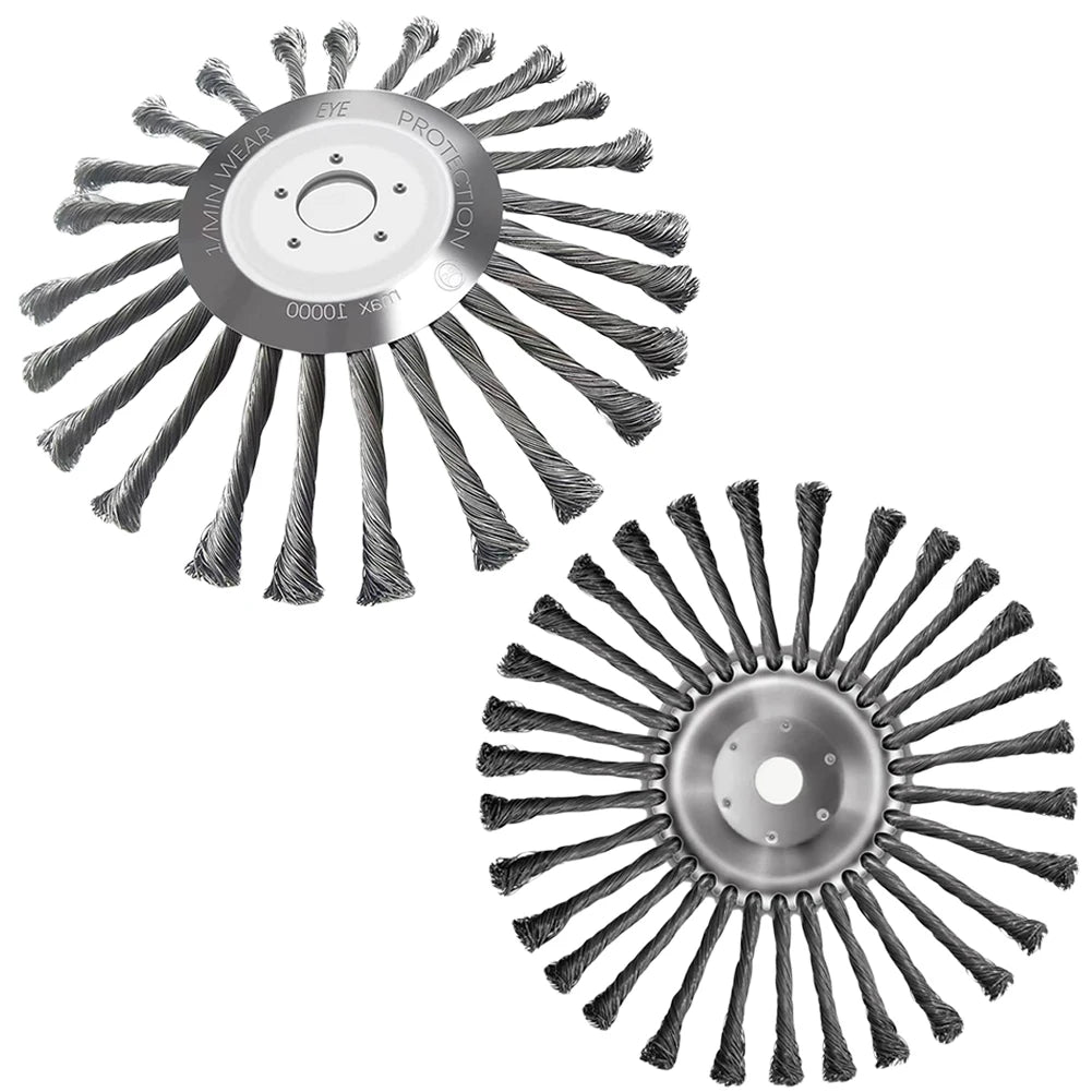 10-Inch Knot Steel Wire Trimmer Head | Universal Brush Cutter Wire Trimmer Head Vue