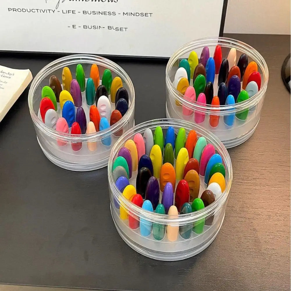 12 24 36 Colors Children Do Not Dirty Hands Plastic Crayon Creative