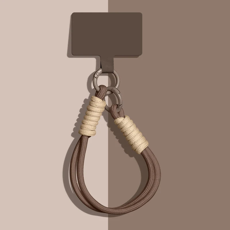 1 Piece Portable Mobile Phone Lanyard Pendant Bag Chain Easy To Carry Wristband Advanced Solid Color Short Keychain Vue A10