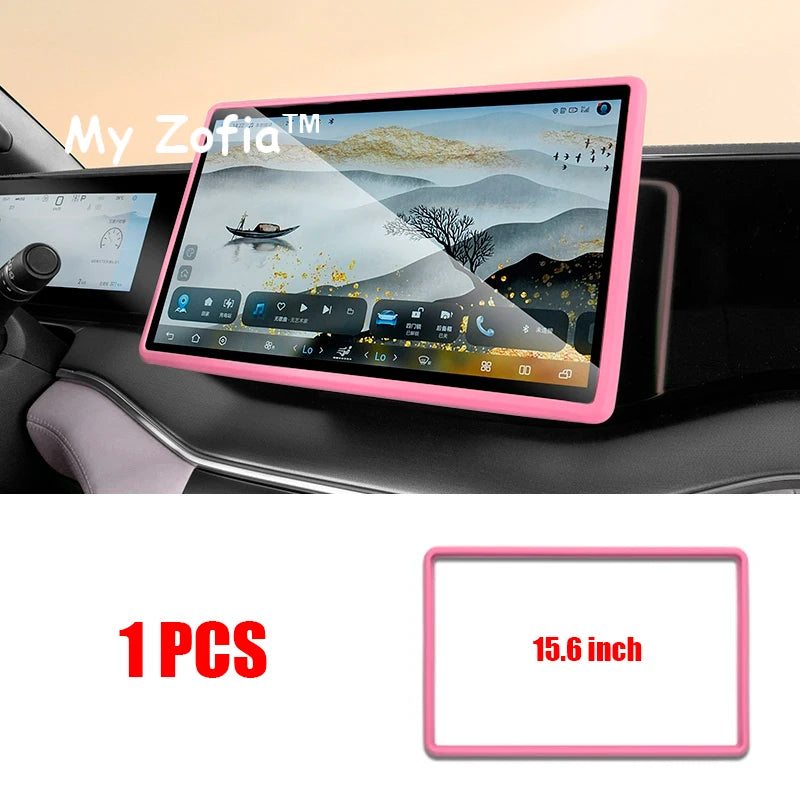 For BYD TANG EV TANG 2024 2025 2026 Car 15.6 inch Screen Silicone Strip Protection Anti-collision Waterproof Special Accessorie Vue E