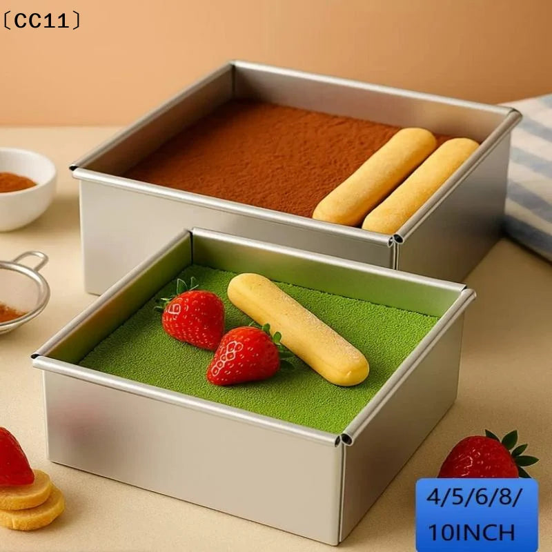 4 5 6 8 Tiramisu Muffin Pan Aluminum Alloy Square Cake Baking Mould