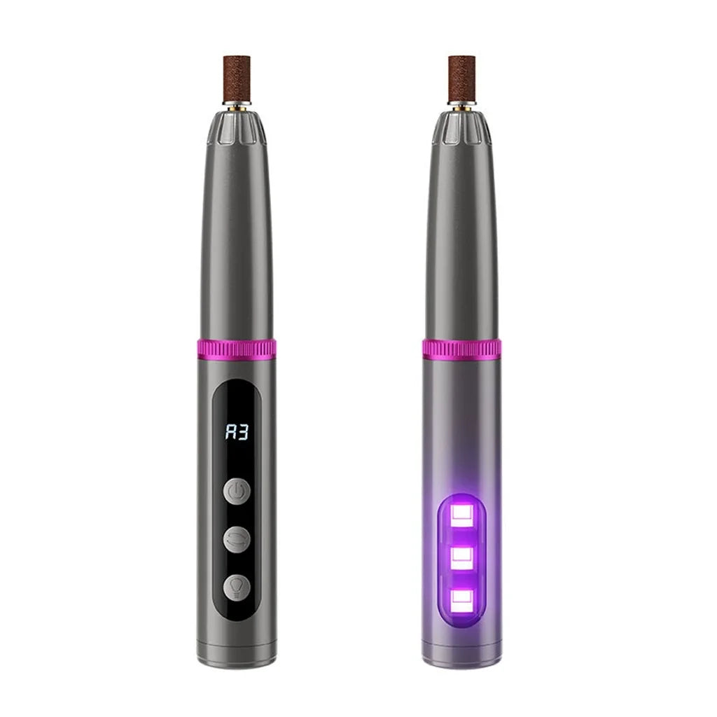 2-in-1 Electric Nail Polisher Professional Nails Grinding Polishing Dead Skin Removal Multiple grinding heads Manicure Machine Vue