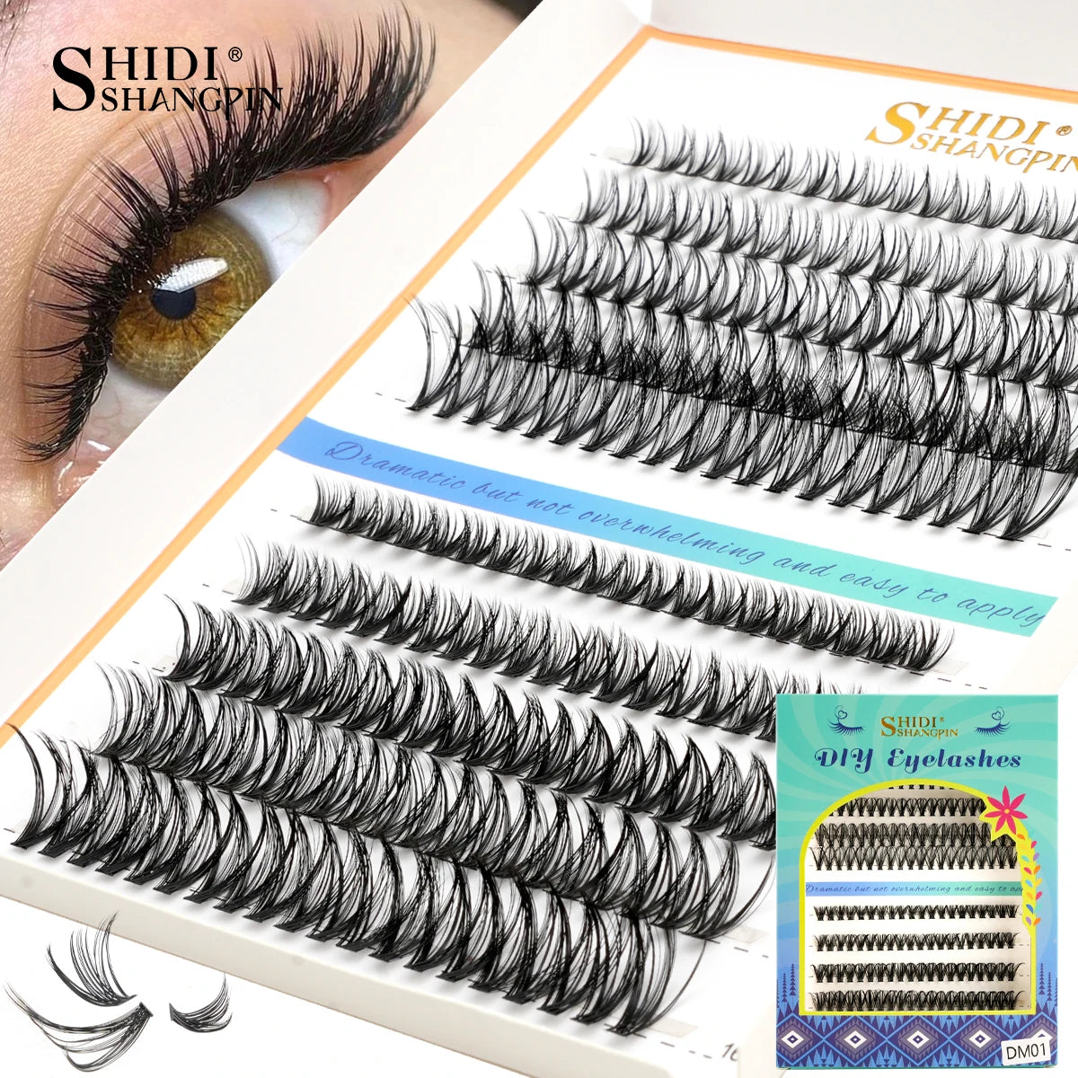 D Curl Individual Lashes DIY Lashes Extension 120/200Pcs Clusters Faux Mink Eyelash Extensiones Mix Lash Natural Look Makeup Vue