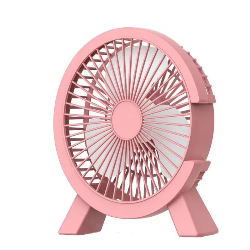 Mini Handheld Fan Portable USB Rechargeable with LED Display Powerful Cooling Breeze Heatstroke Relief for Outdoor Sports Office Vue Pink