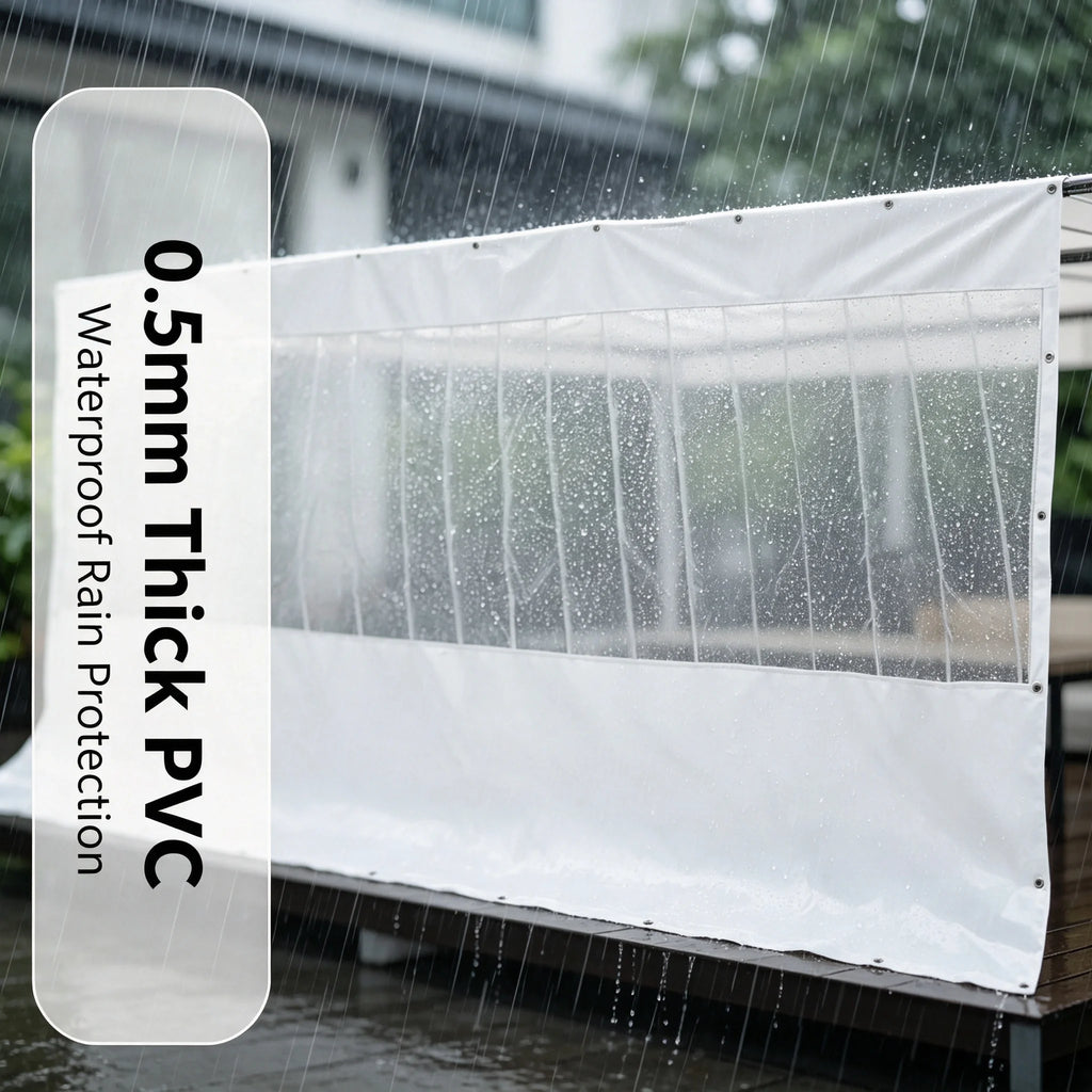 Heavy Duty Waterproof PVC Tarp 8×13ft | Patio & Camping Cover Waterproof PVC Tarpaulin Vue