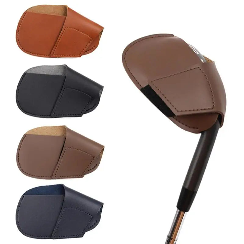 Golf Head Cover Universal PU Golf Club Iron Head Sleeve Golf Putter Protector Wedges Covers Easy To Use Golf Sport Accessories Vue