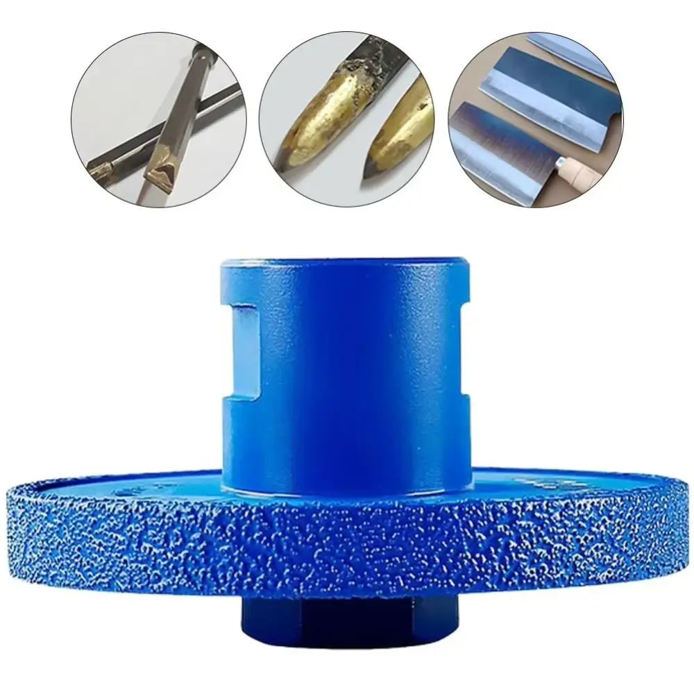 Heavy-Duty Diamond Flat Grinding Wheel Dry and Wet Use Standard Threaded Interface Concrete Grinding Wheel Vacuum Brazed Vue