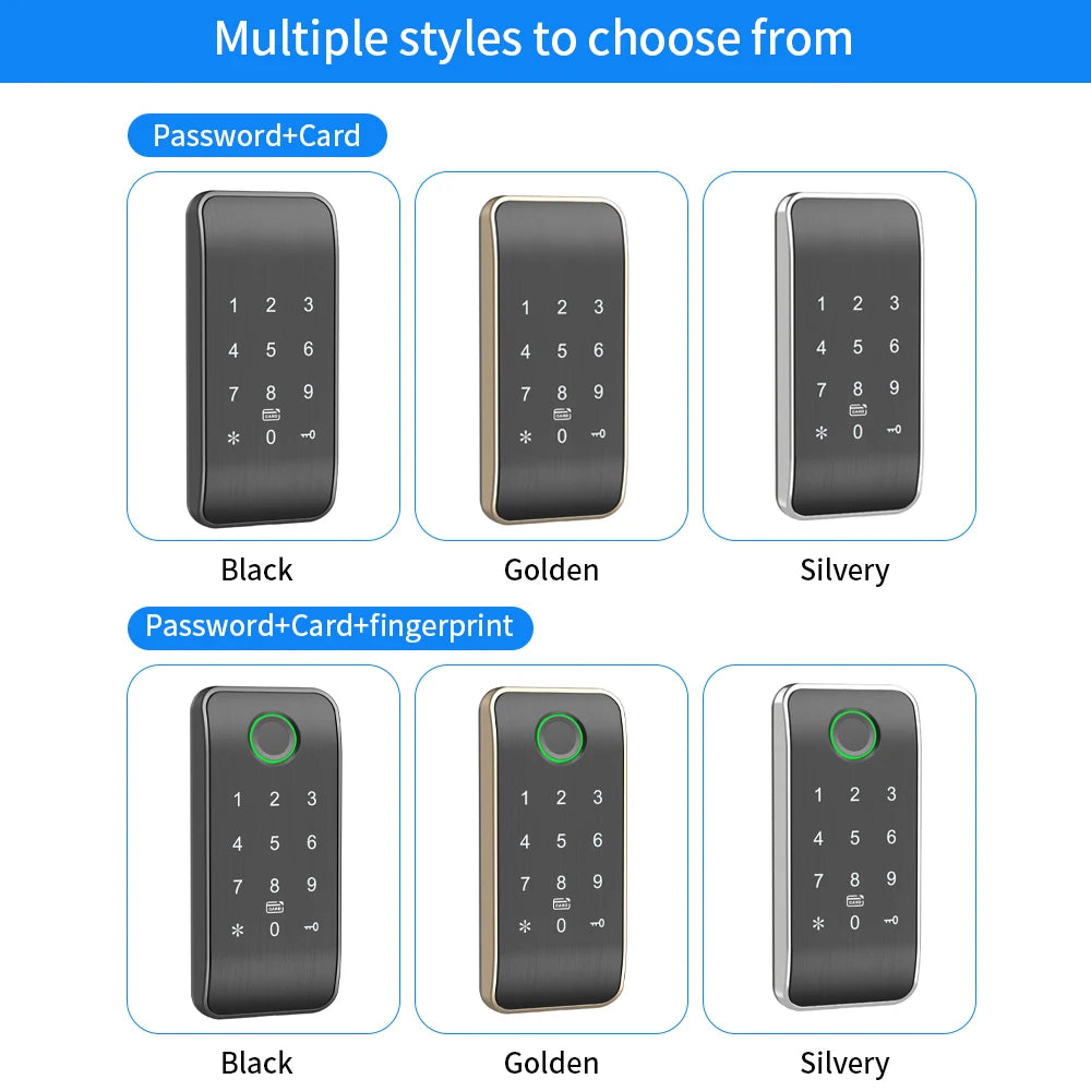Smart Cabinet Lock APP TTLOCK Control Keypad RFID Card Entry Remote Access for Home Office Drawer Vue
