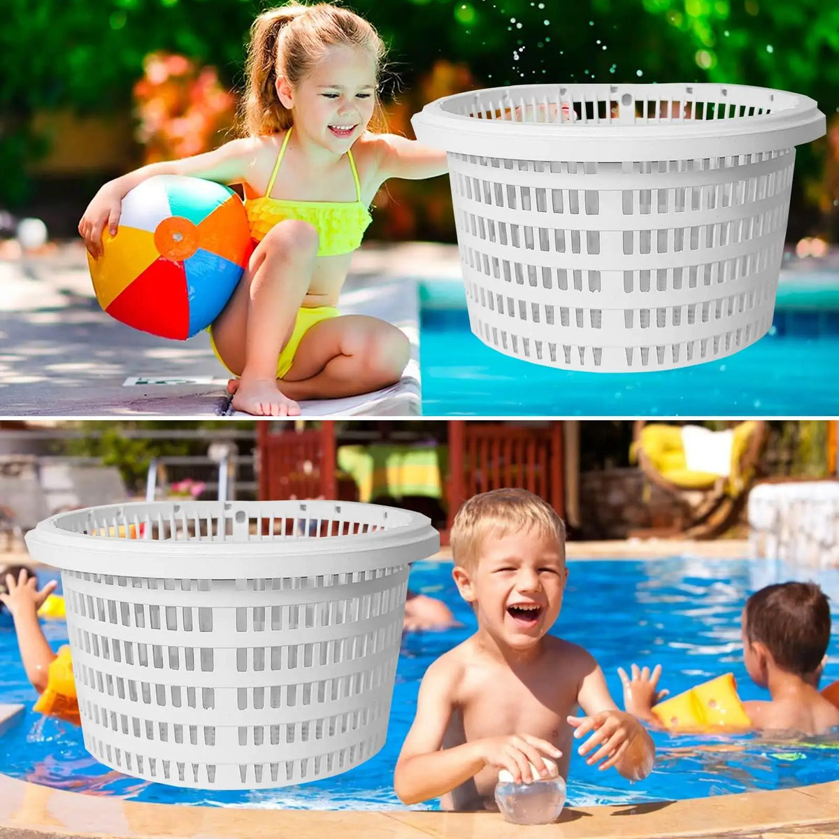 19X14.5X11cm Pool Strainer Basket Swimming Pool Filter Replacement Basket Portable Pool Skimmer Socks for Inground Pool Cleaning Vue