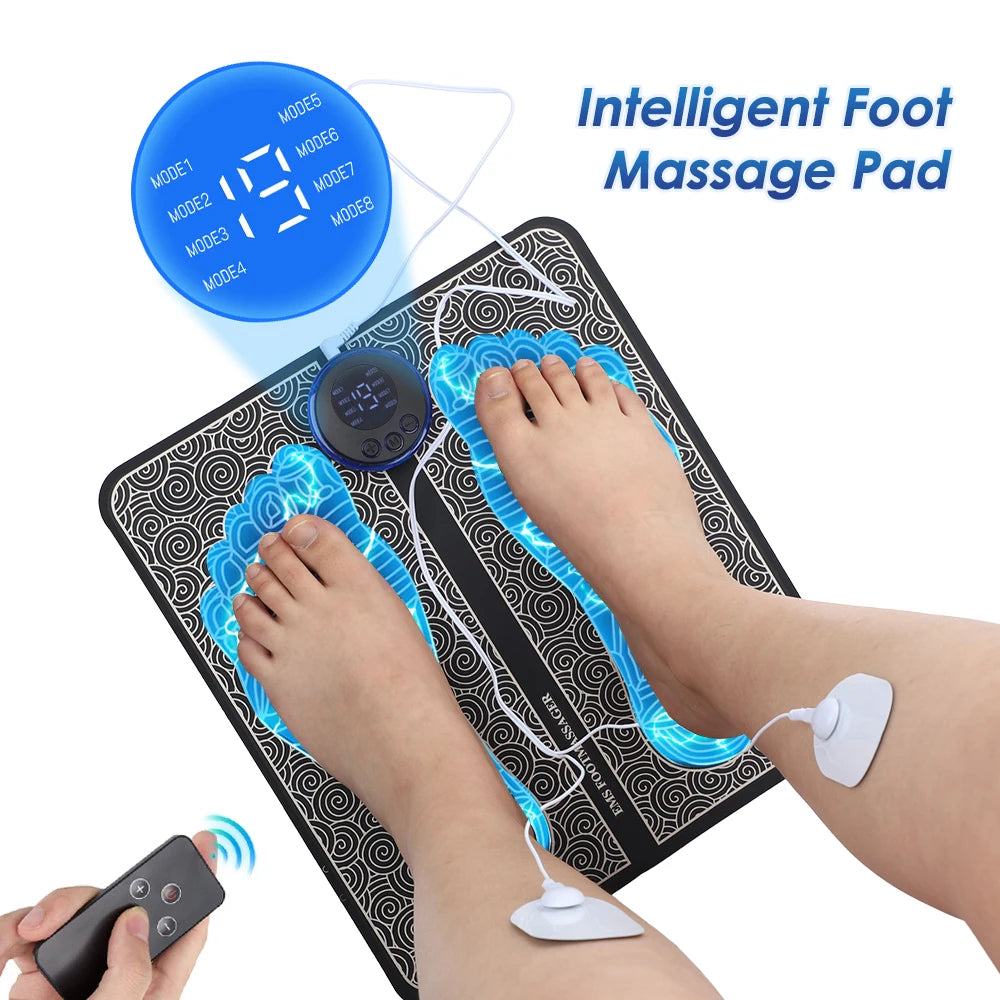Moajaza 3D EMS Foot Massage Mat – 8 Modes, 29 Levels EMS Foot Massage Mat Vue Type 1 USB DC5V China Mainland