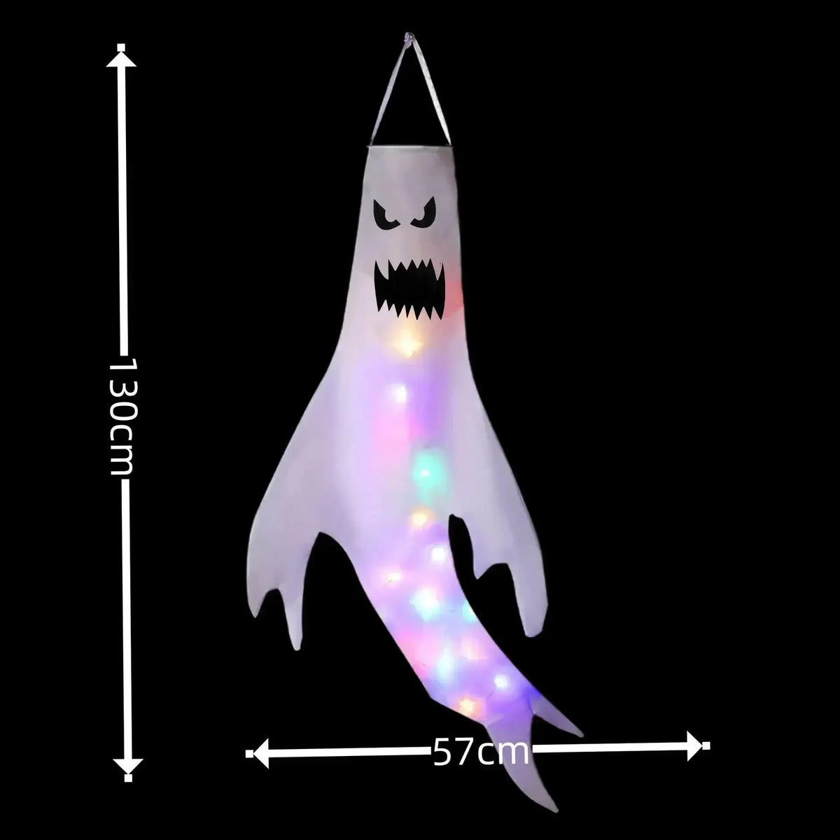 1-4PCS Halloween LED Floating Ghost Decor Hanging Haunted Blow Up Figures Glow for Party Yard Decoration Props Vue