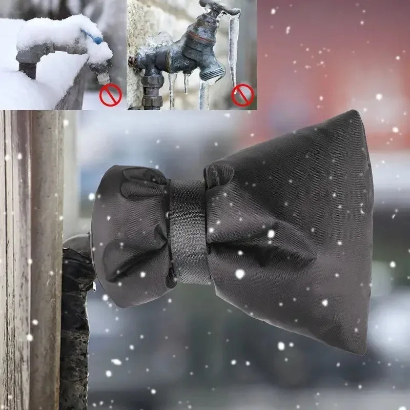 Outdoor Faucet Protector Winter Waterproof Cover Tap Sock Protective Bag Anti Freeze Spigot Cover for Preventing Frozen Pipes Vue