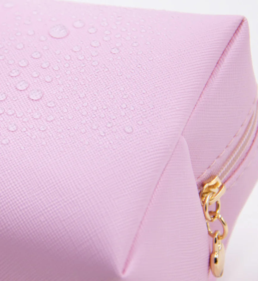 Makeup Bag Private Label Portable Travel Cosmetic Solid Color Zipper Toiletry Bag Washing Pouch Storage Bags Wholesale 10pcs Vue