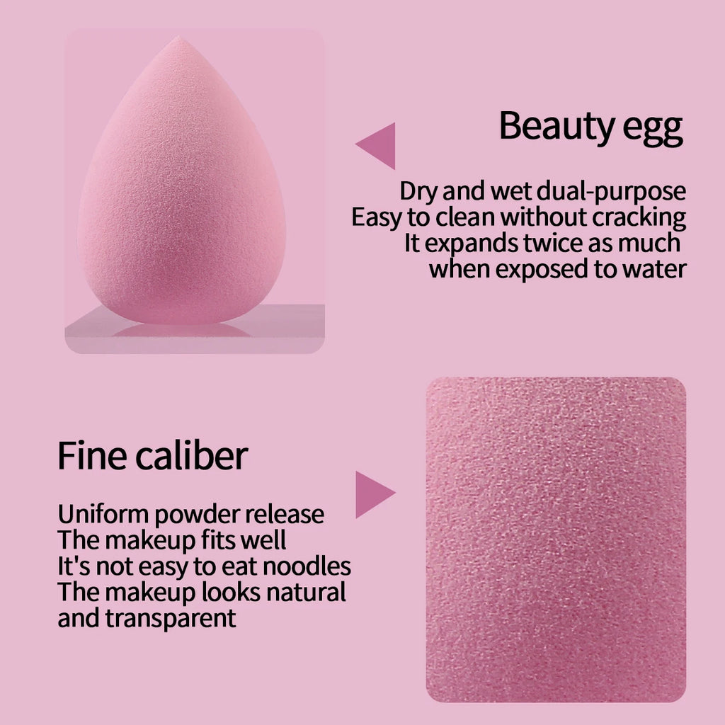 100/50/30/25/20/12PCS XL Super Affordable Large Soft Makeup Sponge Beauty Egg Set, No Powder Sticking Portable Makeup Tool Vue