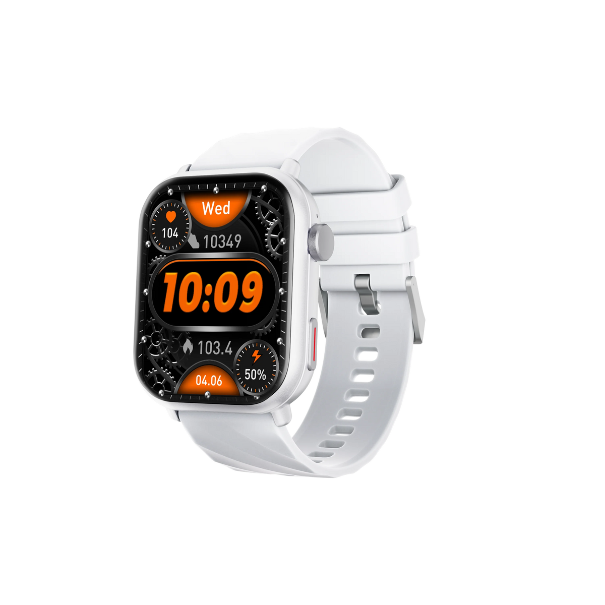 NEW Sport Smartwatch for Android&IOS Bluetooth Call Voice Assistant 1000mAh Large Battery Music Control Men Women Christmas Gift Vue Silicone White outdoor sport watch
