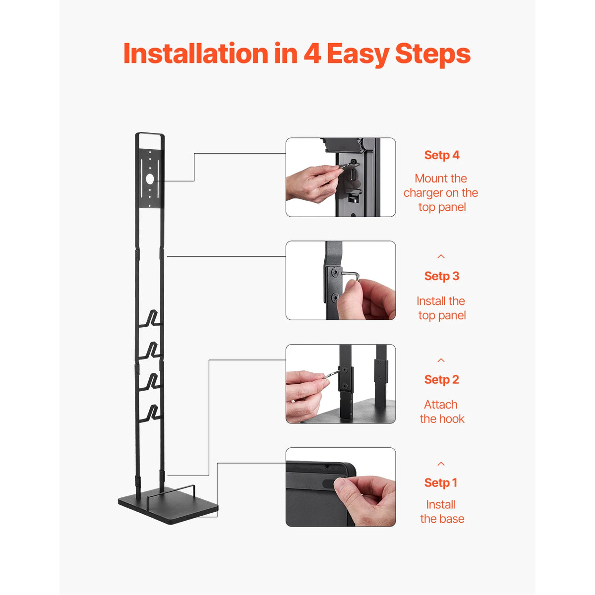 Vacuum Stand for Dyson with 4 Hooks | DC30–V15 Compatible Vacuum Storage Stand Vue