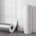 Self Adhesive Marble Wallpaper Thick Peel and Stick Tile for Kitchen Living Room Easy Clean Waterproof Moisture Proof Decor Vue 40x300cm White-1Roll
