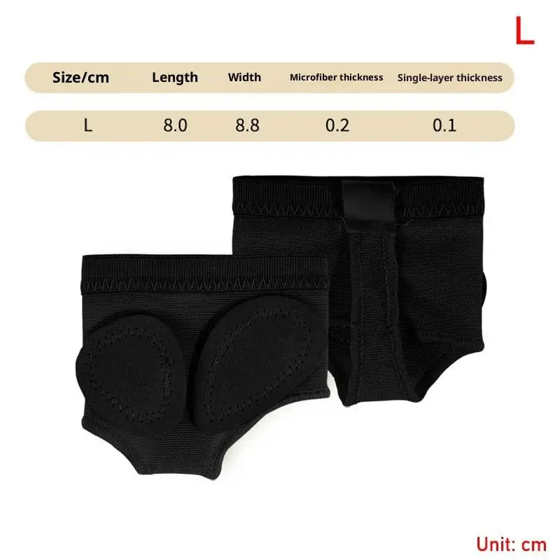 Forefoot Pad Ballet 1Pair Half Shoes Pads XSXL Toe Protection Flexible Comfort for Yoga Pilates Dancing Class Vue L Black