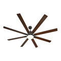 84" Ceiling Fan with Light | 6-Speed Remote | Dimmable DC Motor Ceiling Fan with Light Vue Black United States 8 Aluminum Blades|72in