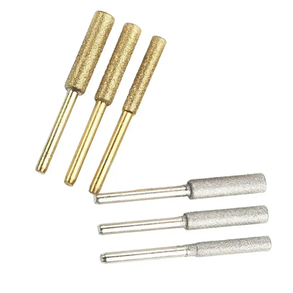 4-Pack Diamond Burr Chainsaw Sharpener Set 4/4.8/5.5mm Chainsaw Sharpening Burr Vue