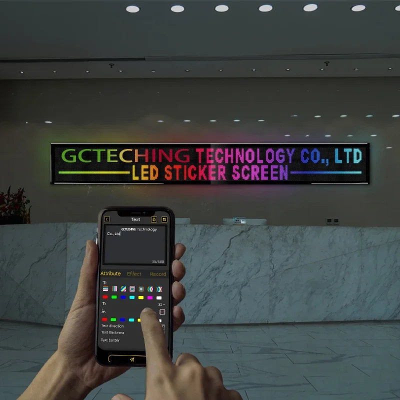 Programmable LED Led Matrix Panel for Store Advertising Display with Bluetooth APP Text Pattern Animation for Business Bar Hotel Vue