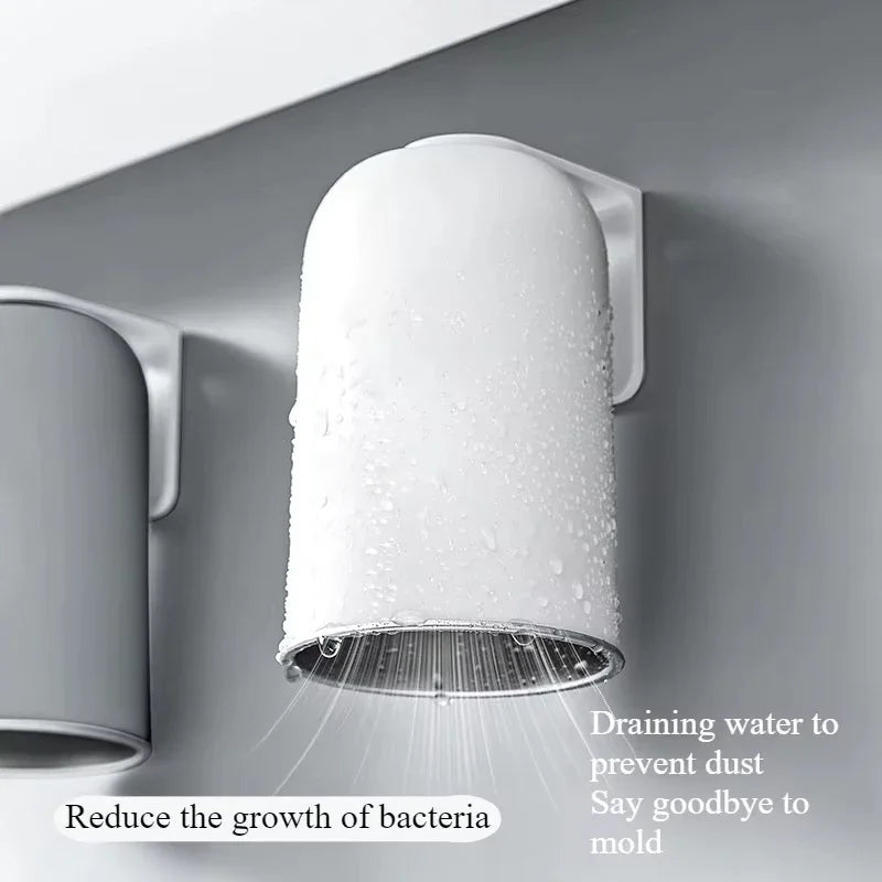 Magnetic Mouthwash Cup 304 Stainless Steel Tooth Brushing Cups Wall Mounted No Punching Household Water Cup Large Capacity양치컵 Vue