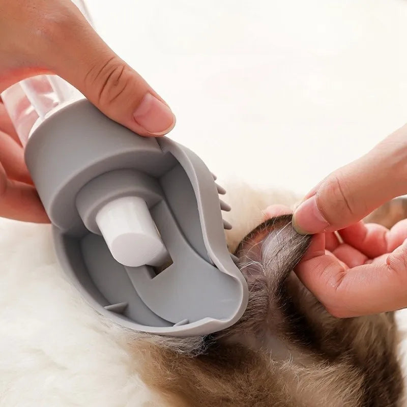 ABKW-Pet Supplies Dog Cat Bath Comb 2-In-1 Massage Brush With Fur Removal For Cats Dog Brush Cleaning Tool Vue