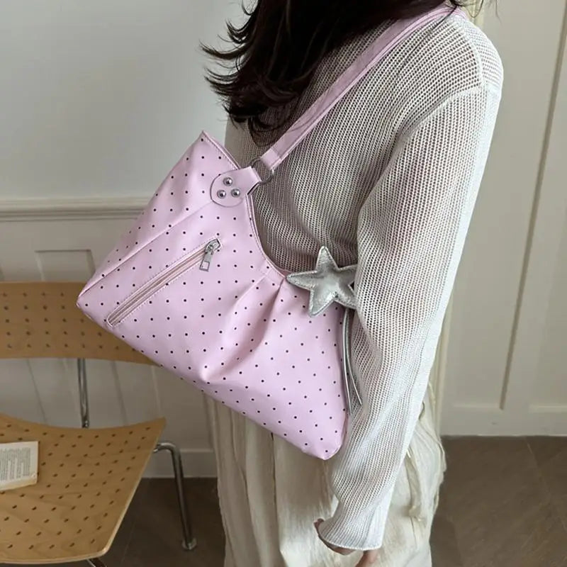 Vintage PU Tote Bag Casual Students Purse 2026 Large Capacity