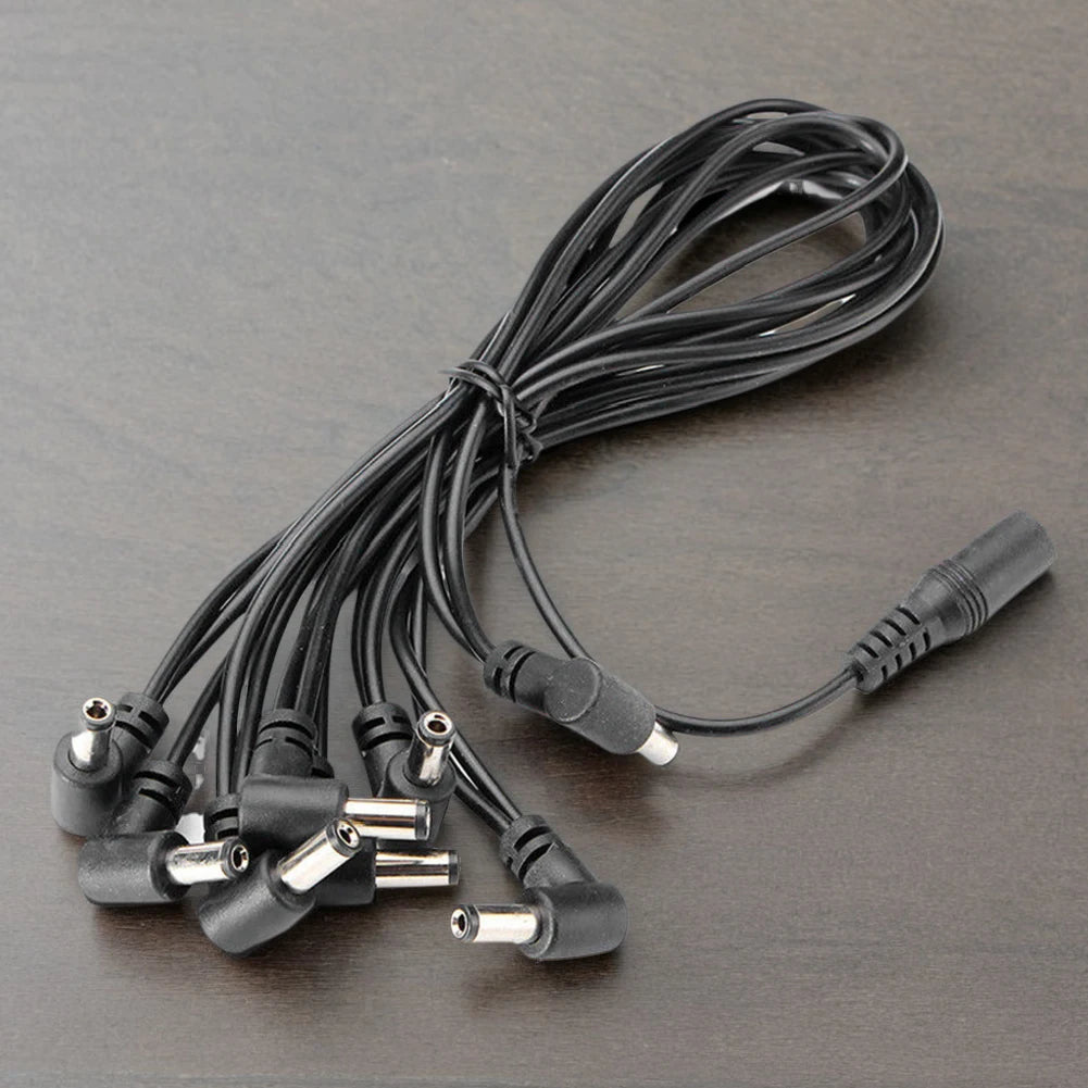Daisy Chain Cable 1 to 3/5/8 Way Guitar Pedal Power Splitter Guitar Pedal Power Cable Vue