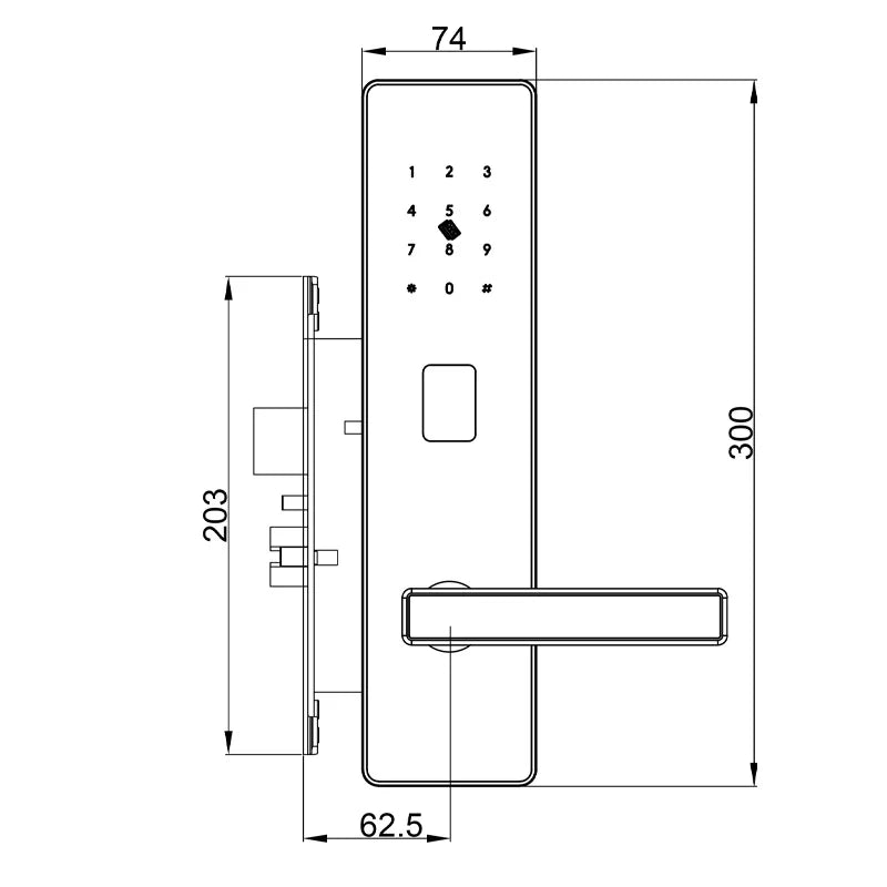 Professional Smart Electronic Manufacture Rfid Intelligent Management Software System RFID Hotel Door Lock Vue