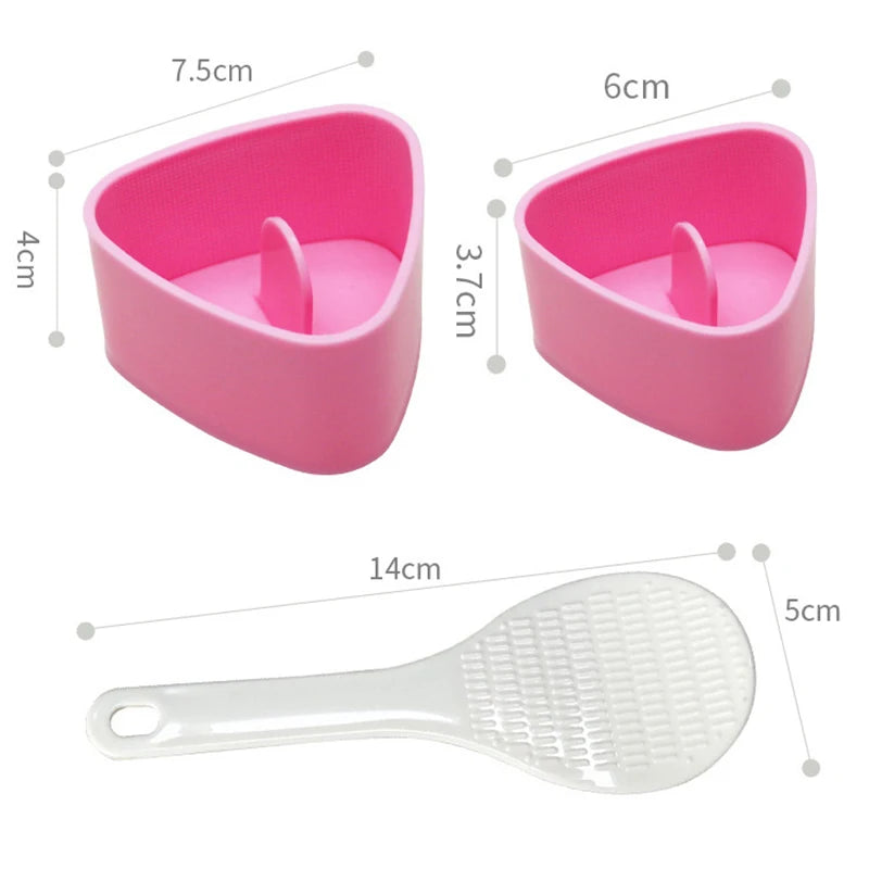 1/3PCS/Set Sushi Mold Rice Ball Food Press Triangular DIY Sushi Maker Mold Sushi Kit Japanese Kitchen Bento Accessories Vue