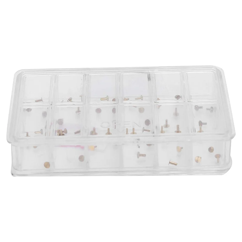ABKW-Copper Dial Feet For Watch Repairing, Watch Dial Feet Assortment Repairs Parts Multiple Compartments Box For Watchmaker Vue