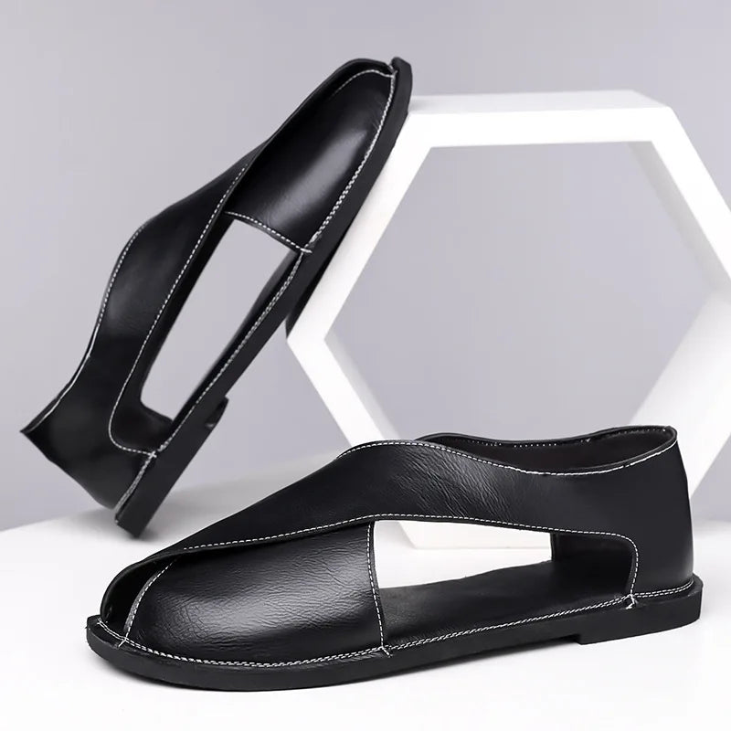 Men's Retro Roman Slip-On Sandals | Summer Fashion Sandals Men's Roman Sandals Vue