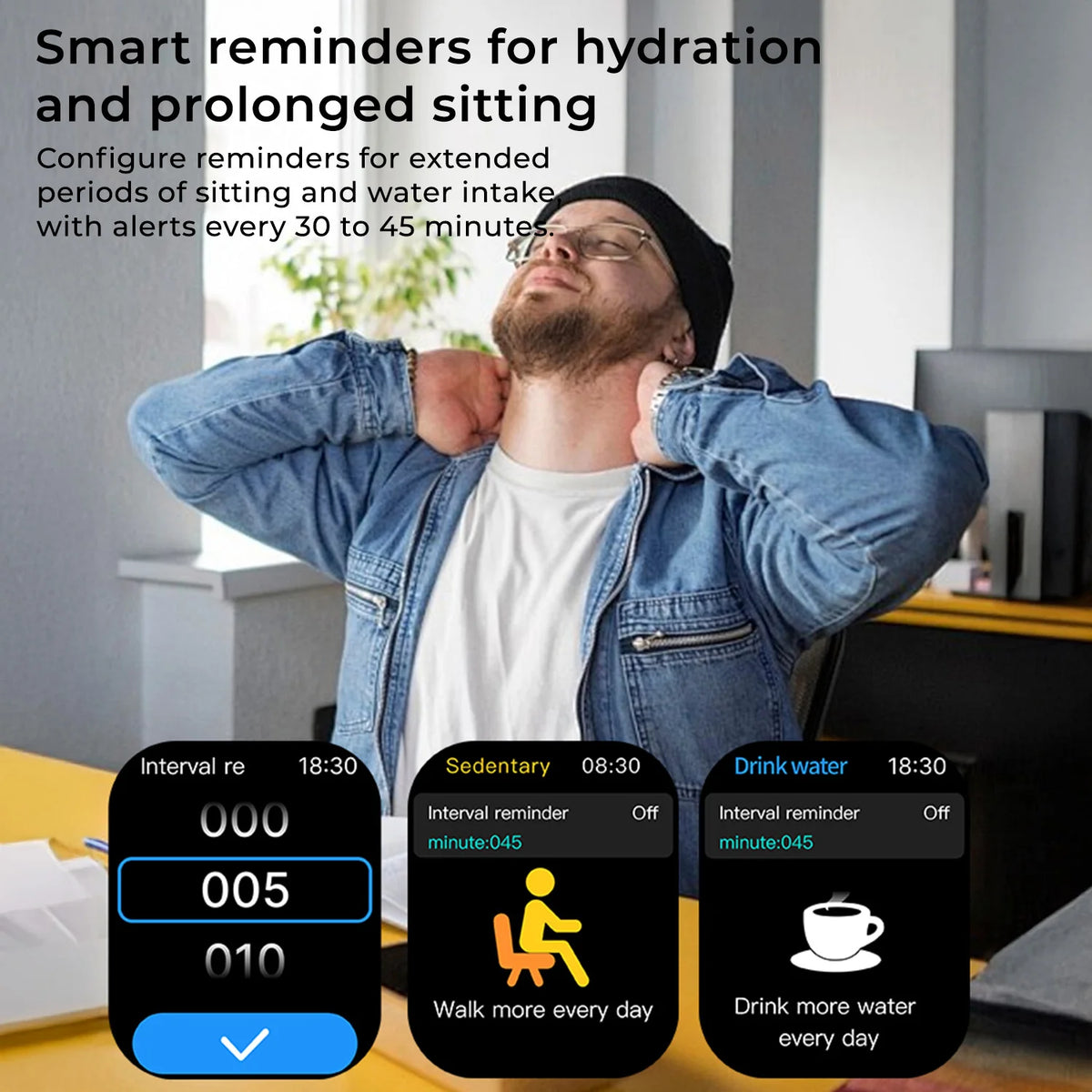 2026 NEW Smart Watch Bluetooth Call Answer Sleep Monitoring Remote Take Photos Dial Voice Assistant for Android/IOS Men Women Vue