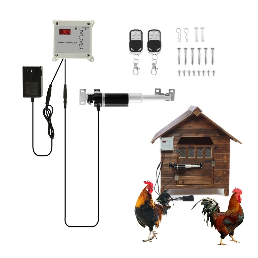 Automatic Chicken Coop Door Opener – Timer, Light Sensor & Remote Coop Door Opener Vue