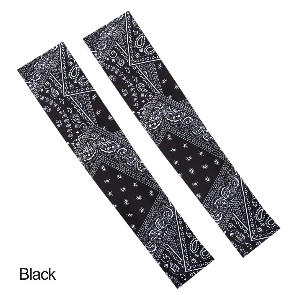 Women Men Arm Sleeves Sports Ice Silk Sun Protection Hand Cover