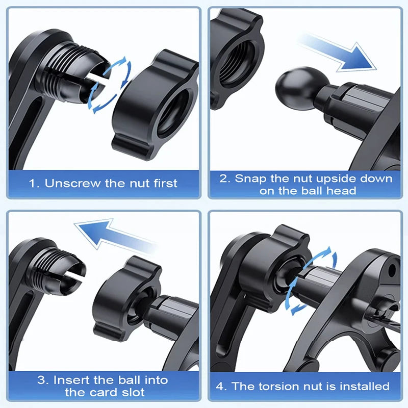 SEAMETAL Car Air Outlet Vent Phone Holder Gravity Sensing Smartphone Mount Stand 360 Degree Rotation Car Vent Hook Phone Bracket Vue