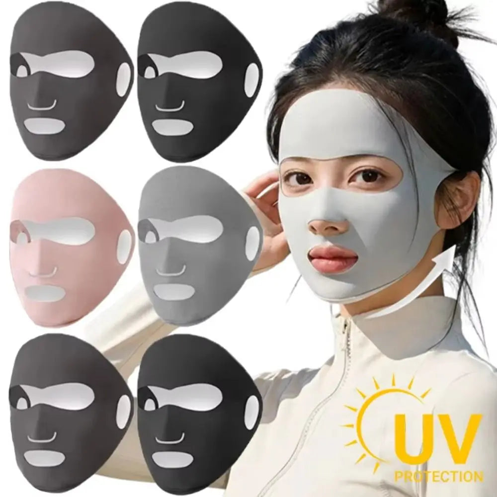 Fashion Ice Silk Sun Protection Mask Breathable Dustproof Anti-UV